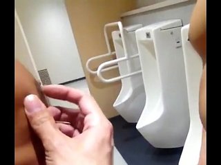 In the public toilet