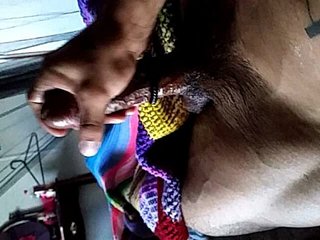 Rican guy tattoos bbc solo cum and sex toy