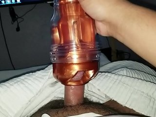 turbo fleshlight fucking. watching porn with my cousin asleep next to me