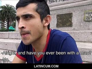 Amateur Straight Latino Paid Cash For Fuck With Gay Guy POV